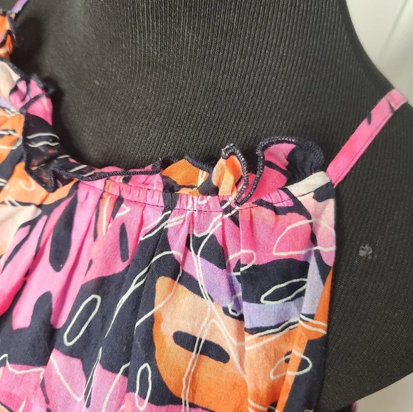 Tommy Hilfiger Pink and Orange Midi Dress - Picture 5 of 8